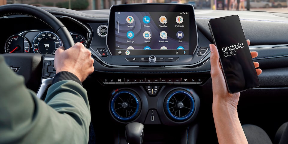 Wireless Phone projection con Android Auto y Apple CarPlay para Chevrolet Blazer 2023, camioneta mediana
