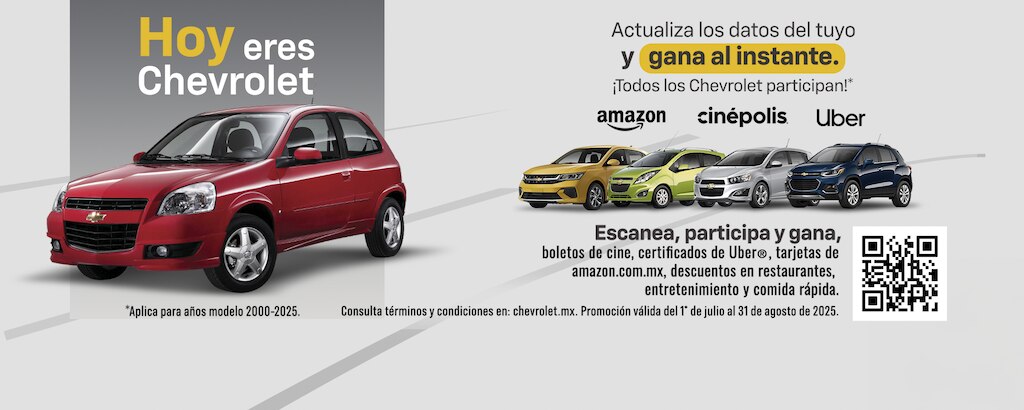 Promoción Hoy eres Chevrolet 2025. Registro de participación